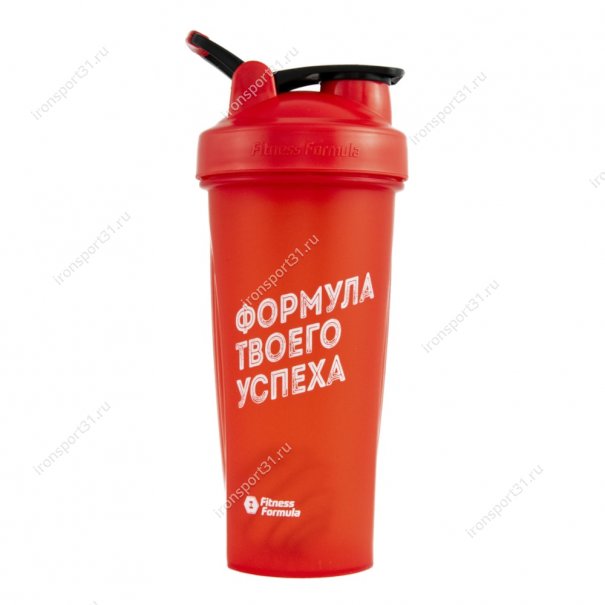 Шейкер Fitness Formula Full Color 600 мл (красный)