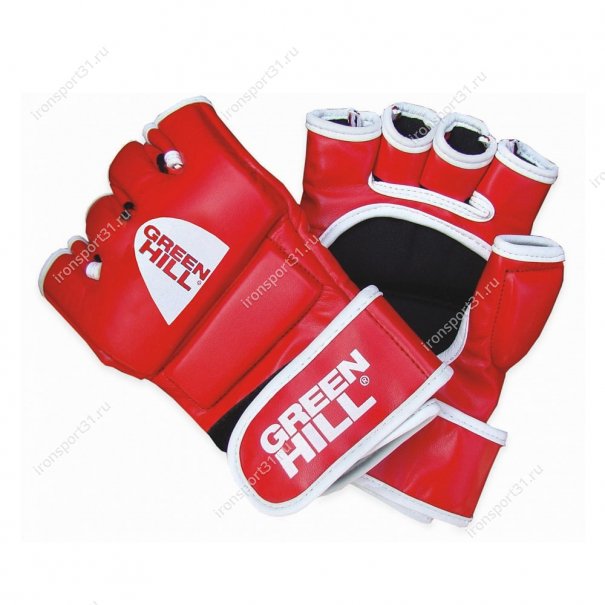 Перчатки для MMA Green Hill PU (красный)