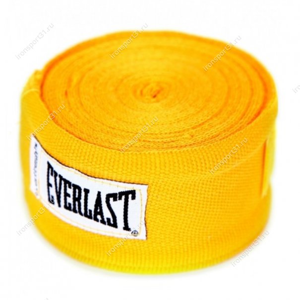 Боксерские бинты Everlast эластик (жёлтый)