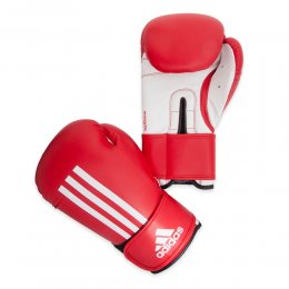 Перчатки боксёрские Adidas Energy 100, PU (красный/белый)
