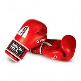 Перчатки боксёрские Green Hill Gym, кожа (красный)