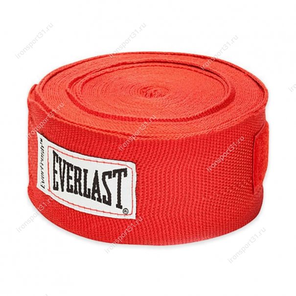Боксерские бинты Everlast эластик (красный)