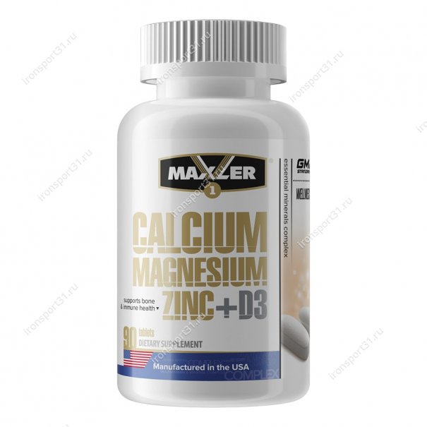 Calcium Magnesium Zinc + D3 90 таб