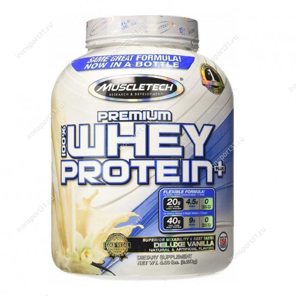100% Premium Whey Protein Plus 2270 гр