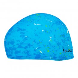 Шапочка для плавания подростковая Elous полиэстр (голубой)