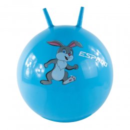 Мяч попрыгун с рожками Espado зайчонок (голубой) 45 см