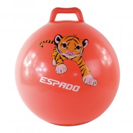 Мяч попрыгун с ручкой Espado тигрёнок (оранжевый) 45 см
