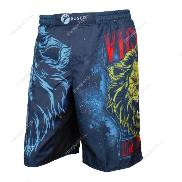 Шорты для ММА детские Rusco Sport Lion (чёрный)