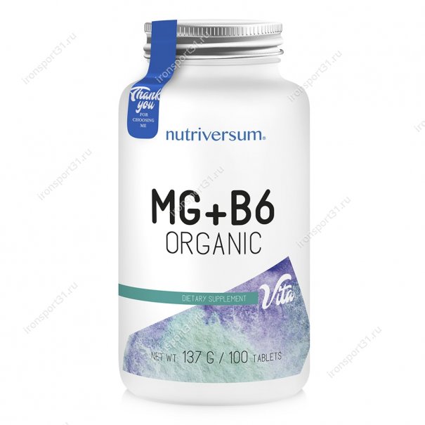 Mg+B6 Organic 100 таб