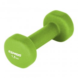 Гантель для фитнеса неопреновая Espado (зелёный) 1,5 кг