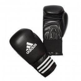Перчатки боксёрские Adidas Performer, кожа/PU (чёрный/белый)