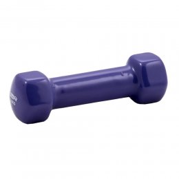 Гантель гексагональная виниловая Profi-Fit (фиолетовый) 0,5 кг