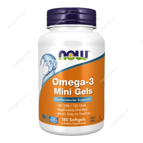 Omega-3 Mini Gels 500 mg 180 капс