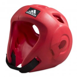 Шлем для единоборств Adidas Adizero PU, Aproved WAKO, WTF (красный)