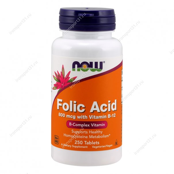 Folic Acid 800 mcg 250 таб