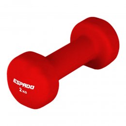 Гантель для фитнеса неопреновая Espado (красный) 2 кг