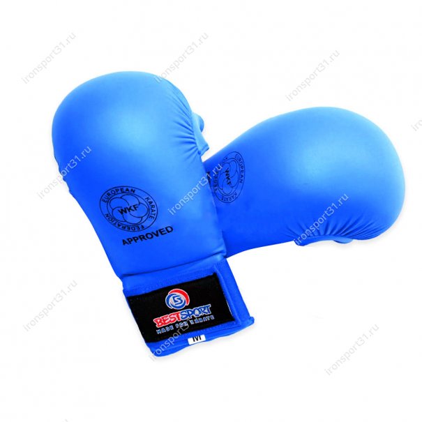 Накладки для каратэ Best Sport EKF Approved (синий)