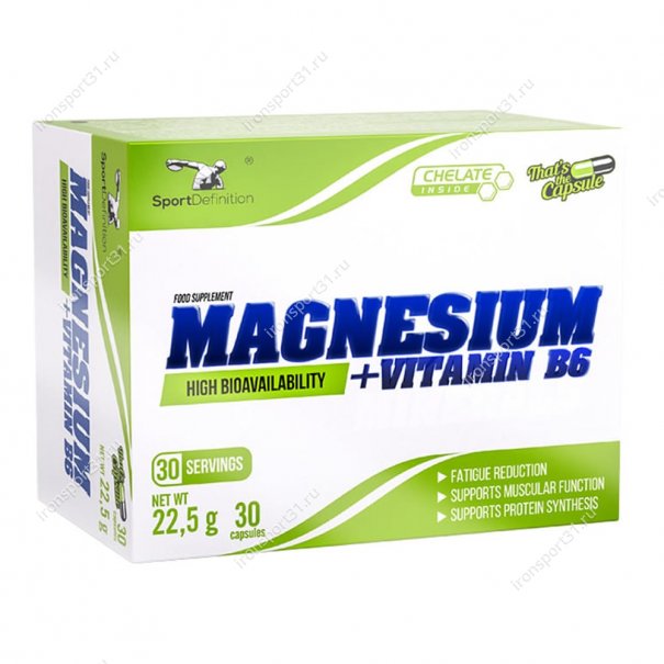 Magnesium + Vitamin B6 30 капс