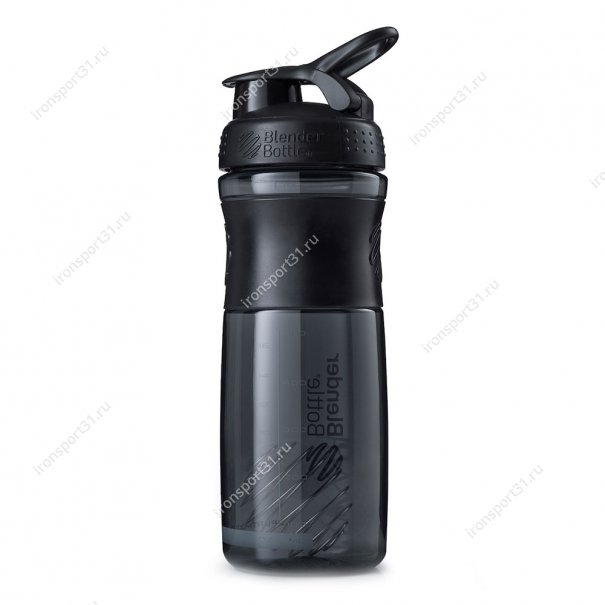 Шейкер Blender Bottle SportMixer 828 мл (чёрный/чёрный)
