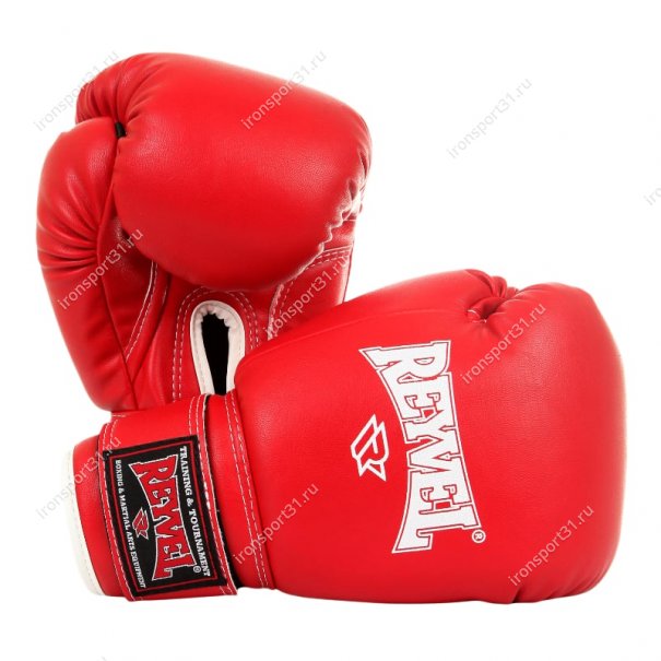 Перчатки боксёрские Reyvel, PU (красный)