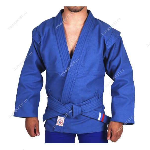 Куртка для самбо (самбовка) Атака лицензия ВФС (синий)