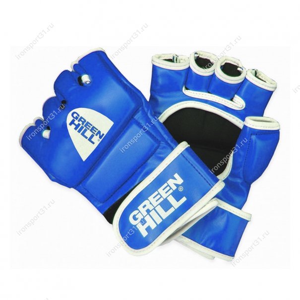Перчатки для MMA Green Hill PU (синий)