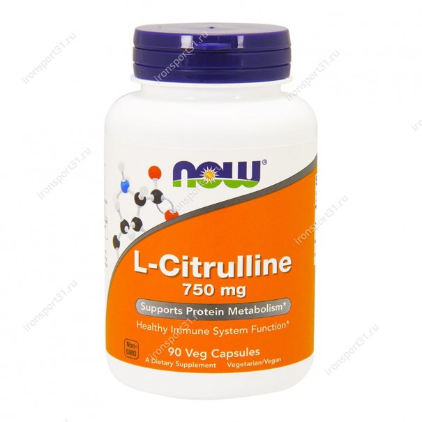 L-Citrulline 750 mg 90 капс
