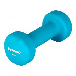 Гантель для фитнеса неопреновая Espado (голубой) 2 кг