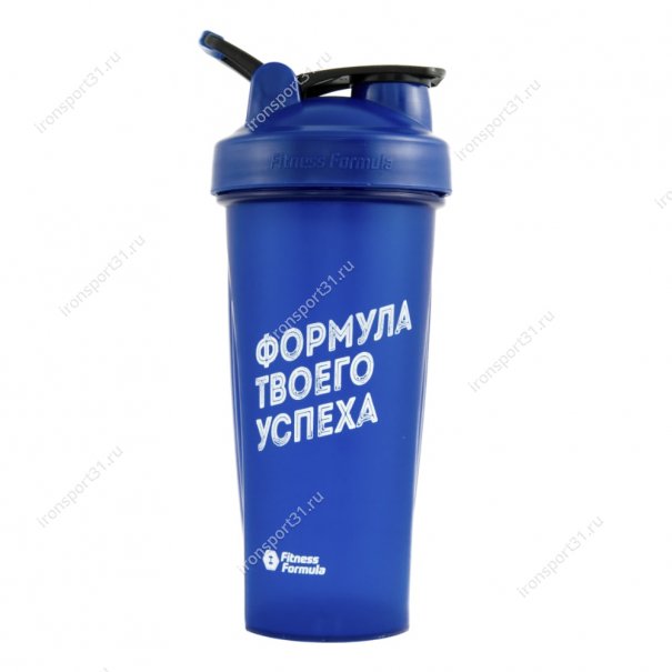 Шейкер Fitness Formula Full Color 600 мл (синий)