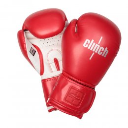 Перчатки боксёрские Clinch Fight 2, PU (красный/белый)