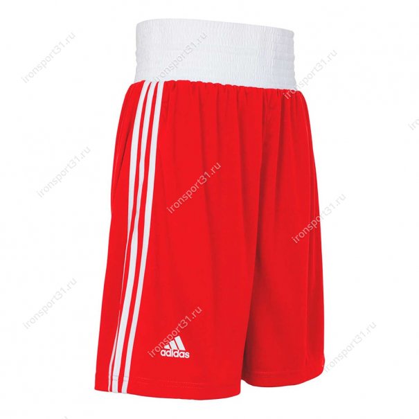 Шорты боксёрские Adidas Boxing Short Punch Line (красный)
