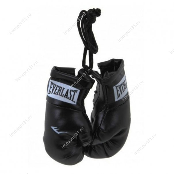 Брелок боксёрские перчатки Everlast Mini Boxing Glove In Pairs (чёрный)