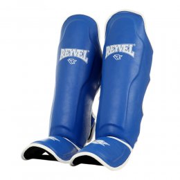 Защита голени и стопы для Muay Thai Reyvel, PU (синий)