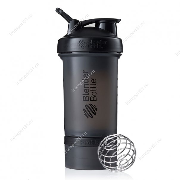 Шейкер Blender Bottle ProStak Full Color 624 мл (чёрный)