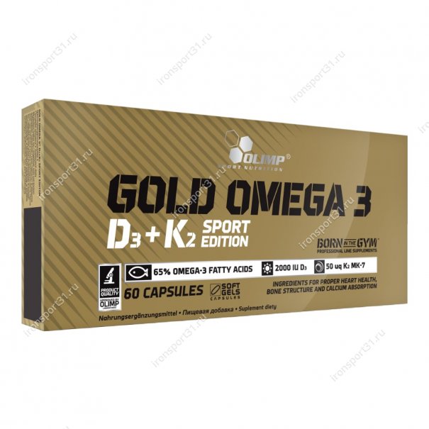 Gold Omega 3 D3+K2 Sport Edition 60 капс