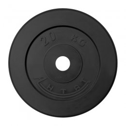 Диск обрезиненный Антат (чёрный) d: 31 мм, 20 кг