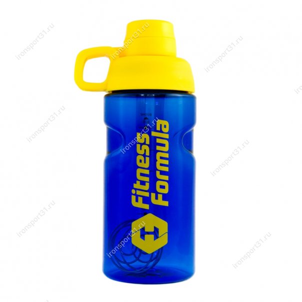 Шейкер - бутылка Fitness Formula 600 мл (синий/жёлтый)