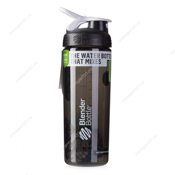 Шейкер Blender Bottle SportMixer Sleek 828 мл (чёрный)