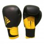 Перчатки боксёрские Adidas Hybrid 100 PU (чёрный/жёлтый)