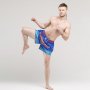 Шорты для тайского бокса Adidas Thai Boxing Short Sublimated (синий/оранжевый)