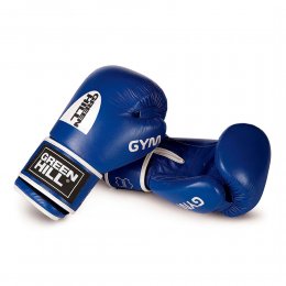 Перчатки боксёрские Green Hill Gym, кожа (синий)