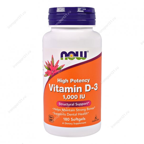Vitamin  D-3 1,000 Ме 180 капс