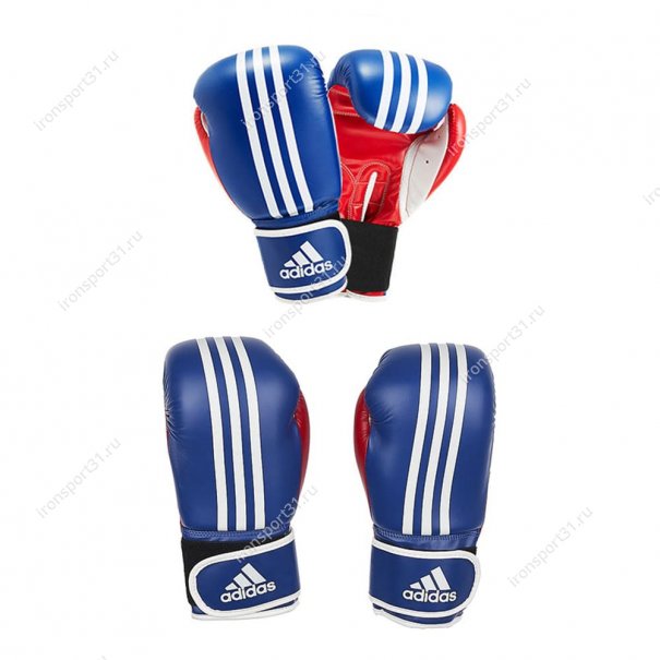 Перчатки боксёрские Adidas Response PU (синий/красный)