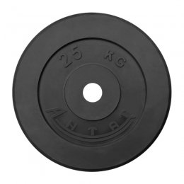 Диск обрезиненный Антат (чёрный) d: 31 мм, 25 кг