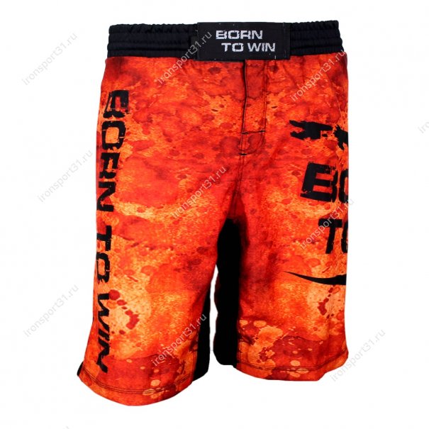Шорты для ММА Born To Win Lava (оранжевый)