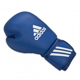 Перчатки боксёрские Adidas AIBA, кожа (синий)