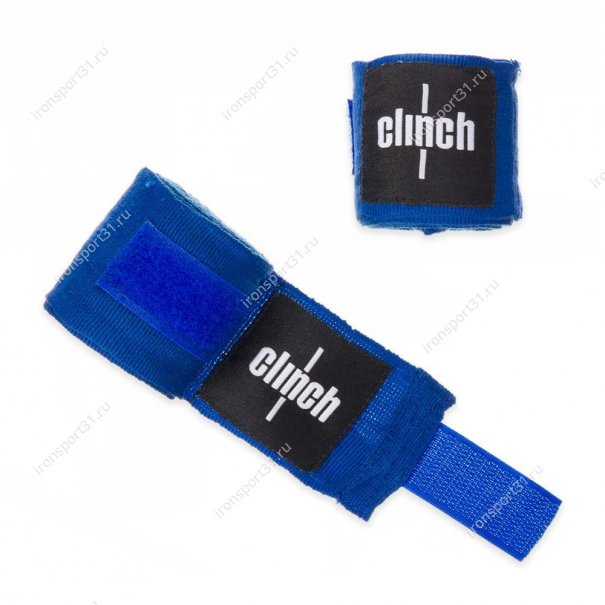 Боксерские бинты Clinch эластик (синий)