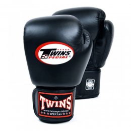 Перчатки боксёрские Twins, кожа (чёрный)
